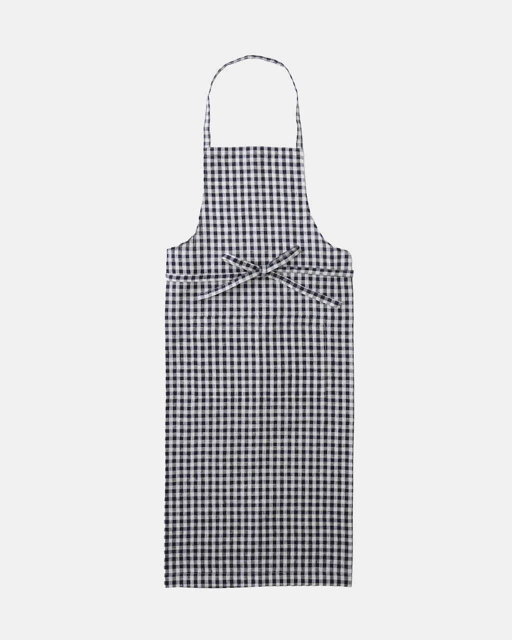 Full Apron: Navy White Check