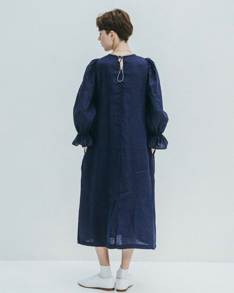 Nicky Dress: Blue Indigo