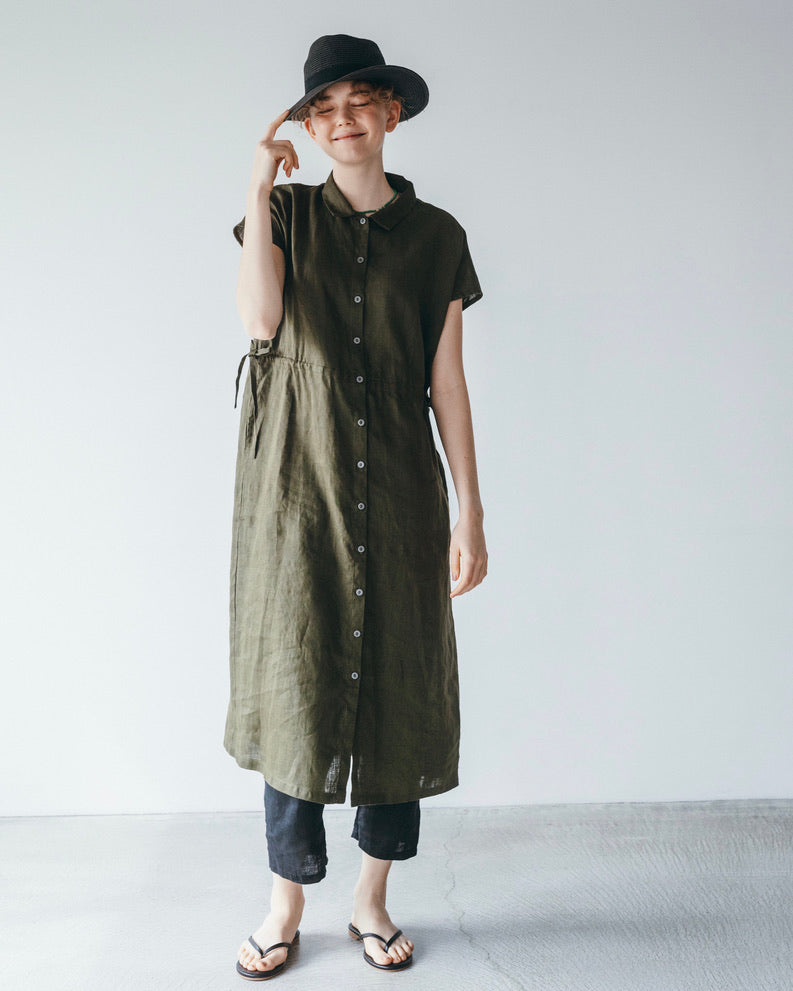Kaho Dress: Olive