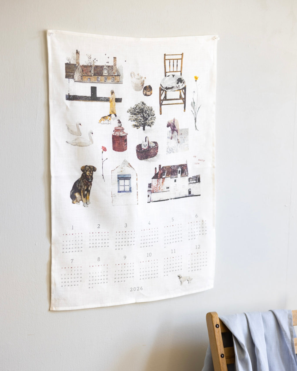 2026 Calendar Cloth: My Daily Life