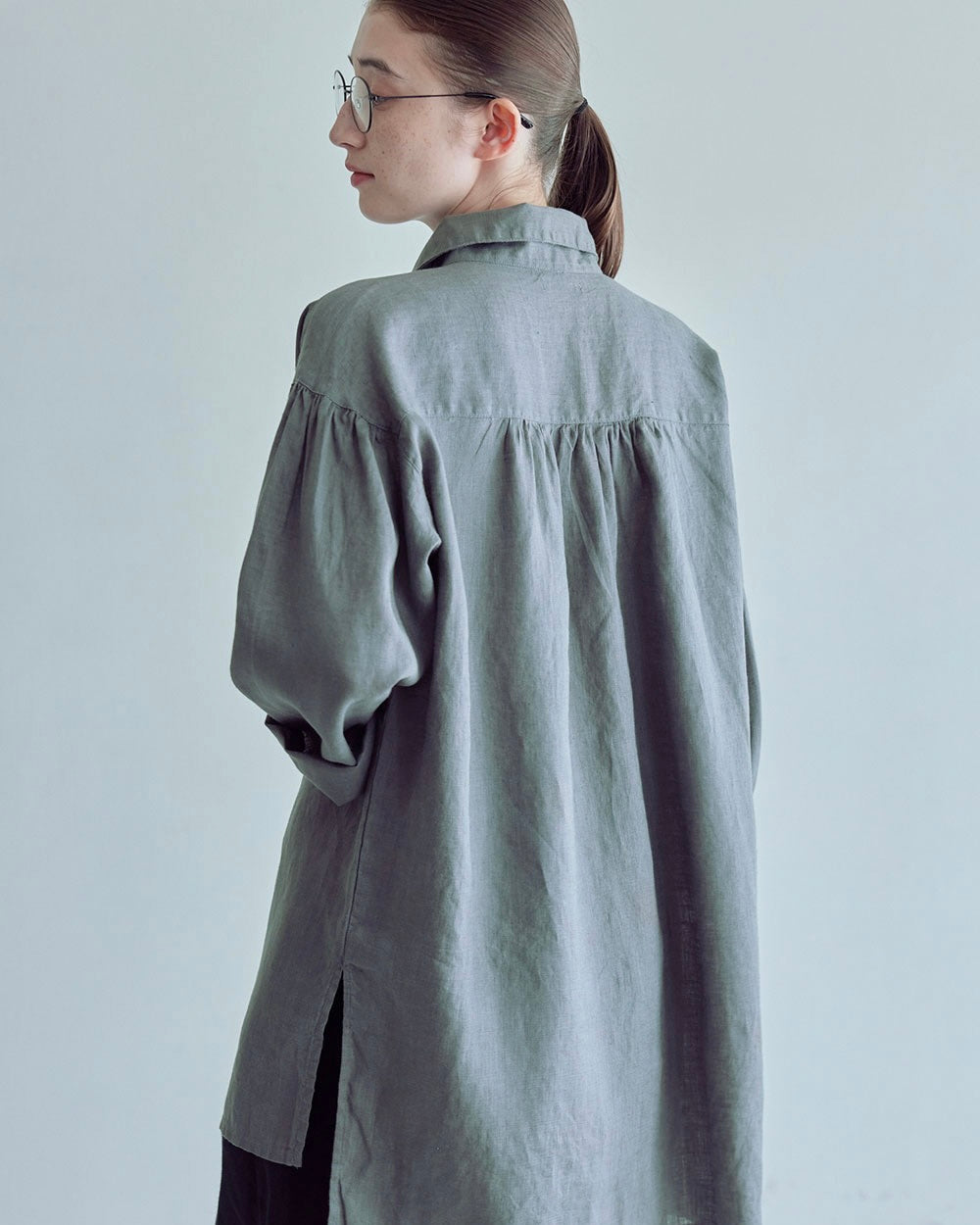 Oliver Long Shirt: Acier