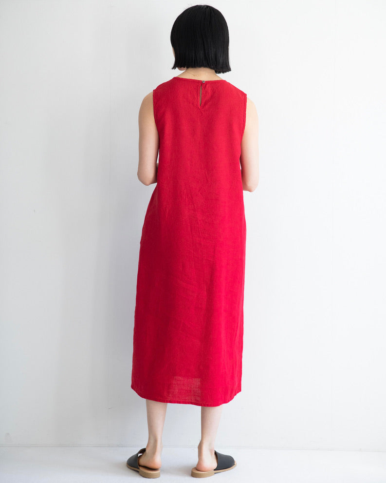 Ruka Dress: Poppy Red