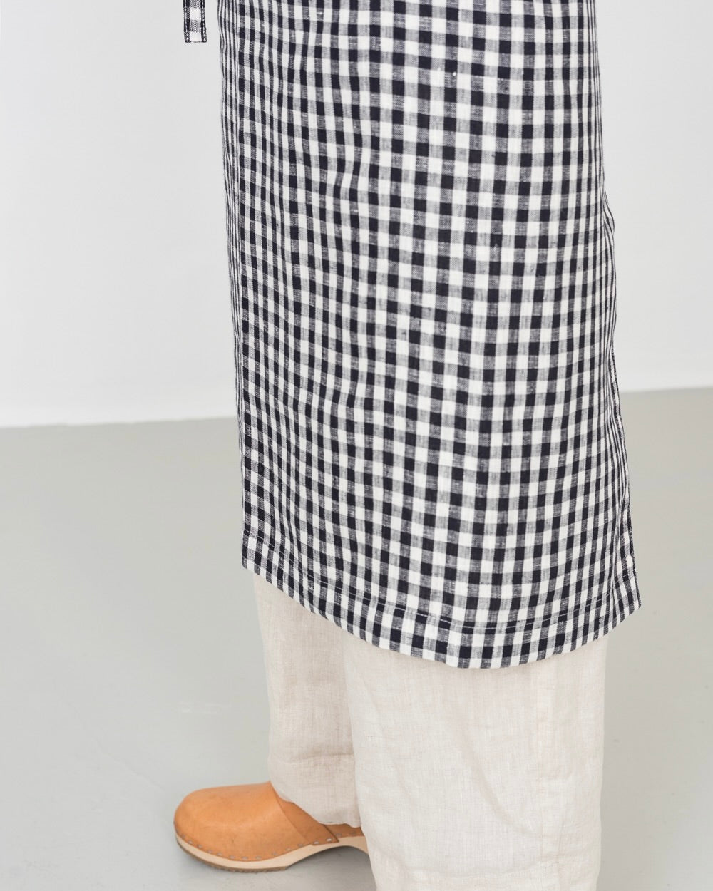 Full Apron: Navy White Check