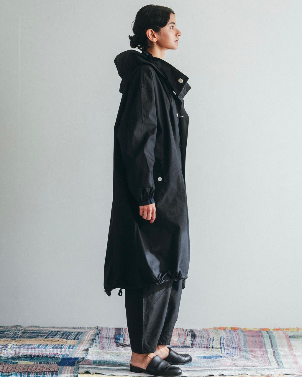 Narain Coat: Black