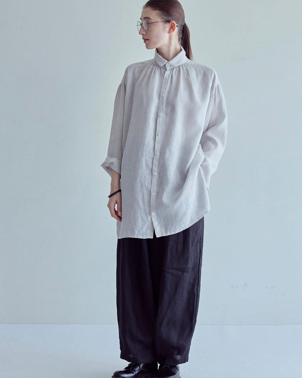 Oliver Long Shirt: Albatre