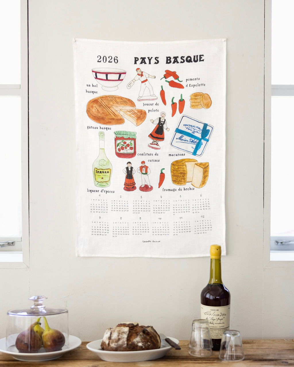 2026 Calendar Cloth: Basque Souvenir