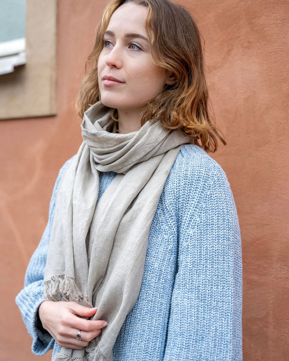 Roserie Scarf: Natural