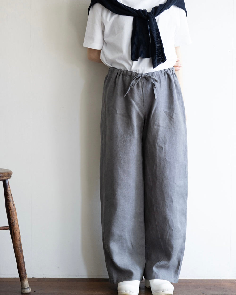 Oise Drawstring Pants: Acier