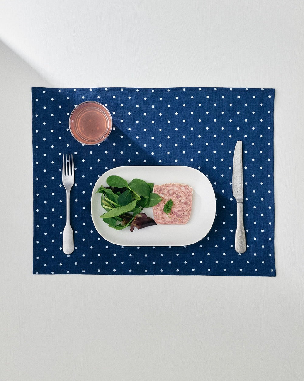 Placemat: Navy Dot