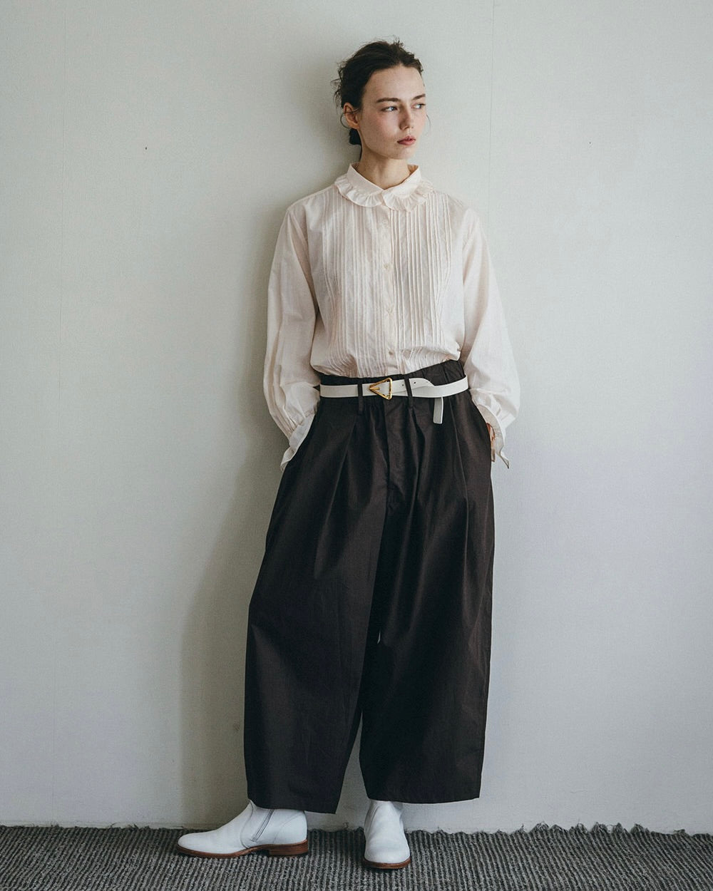 Mahabu Pant: Dark Burgundy