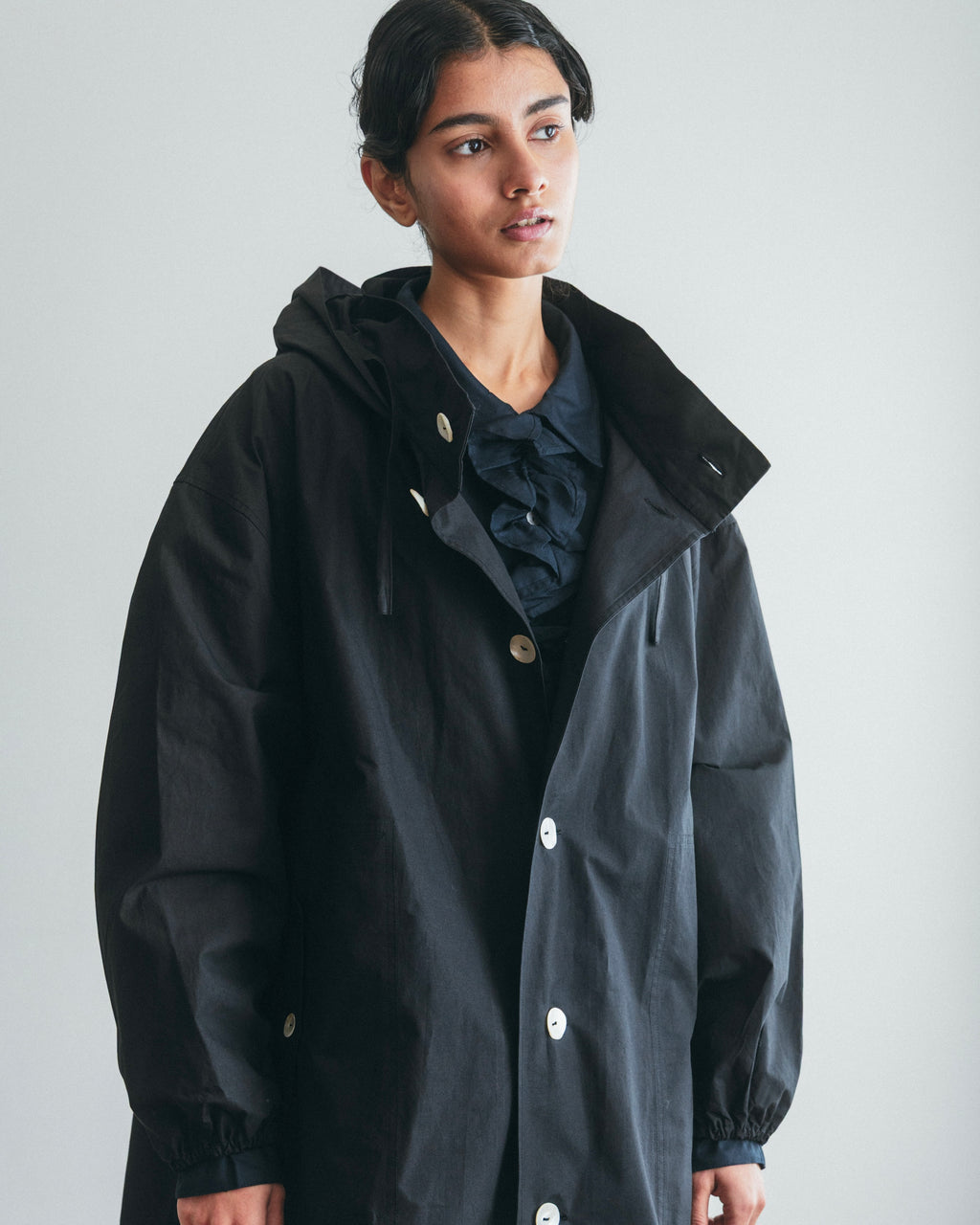 Narain Coat: Black