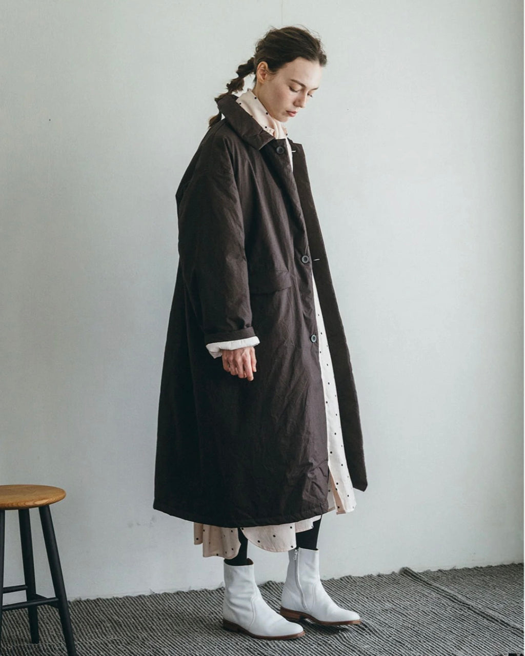 Amar Coat: Dark Burgundy