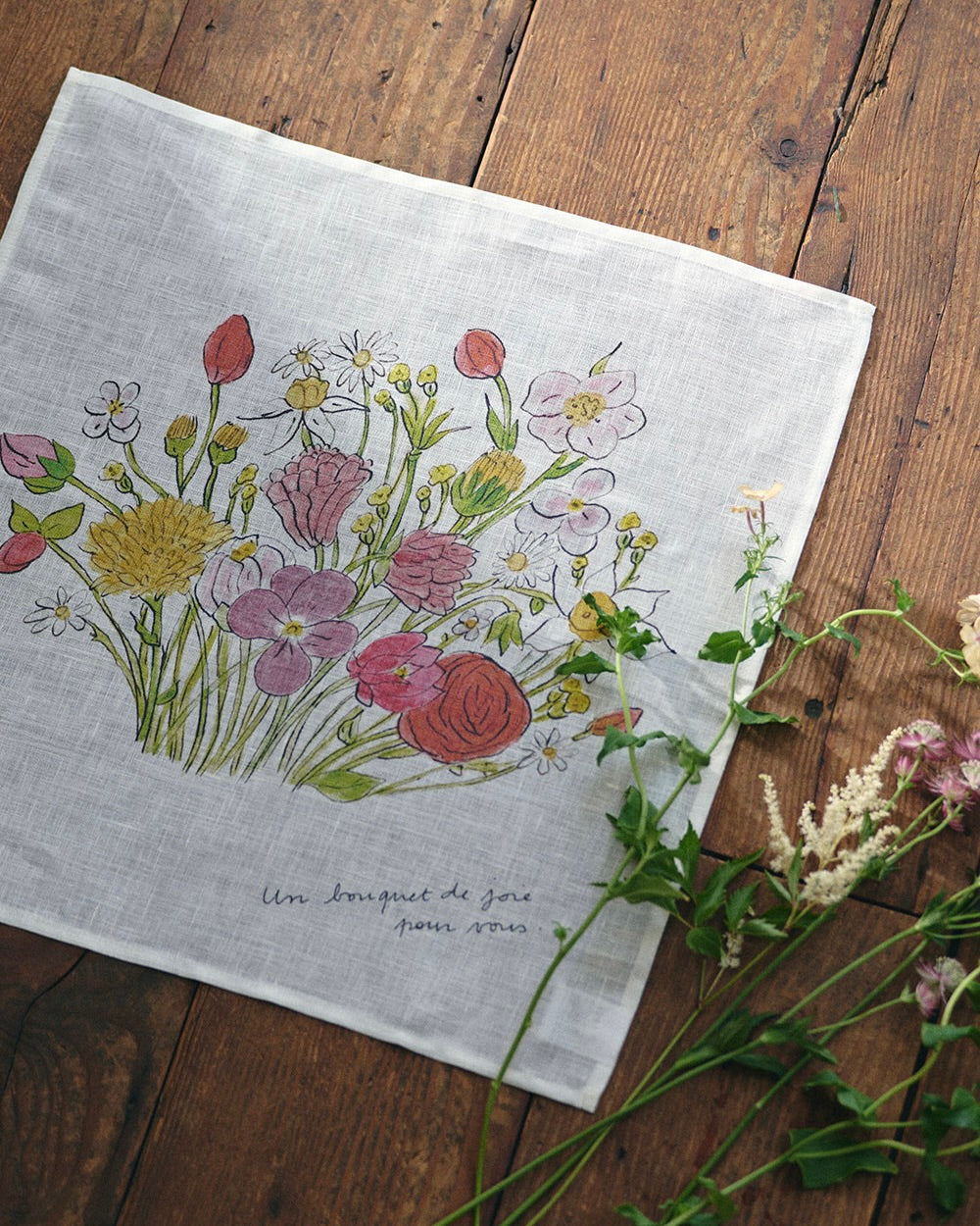 Handkerchief-Isabelle Boinot: Wildflowers