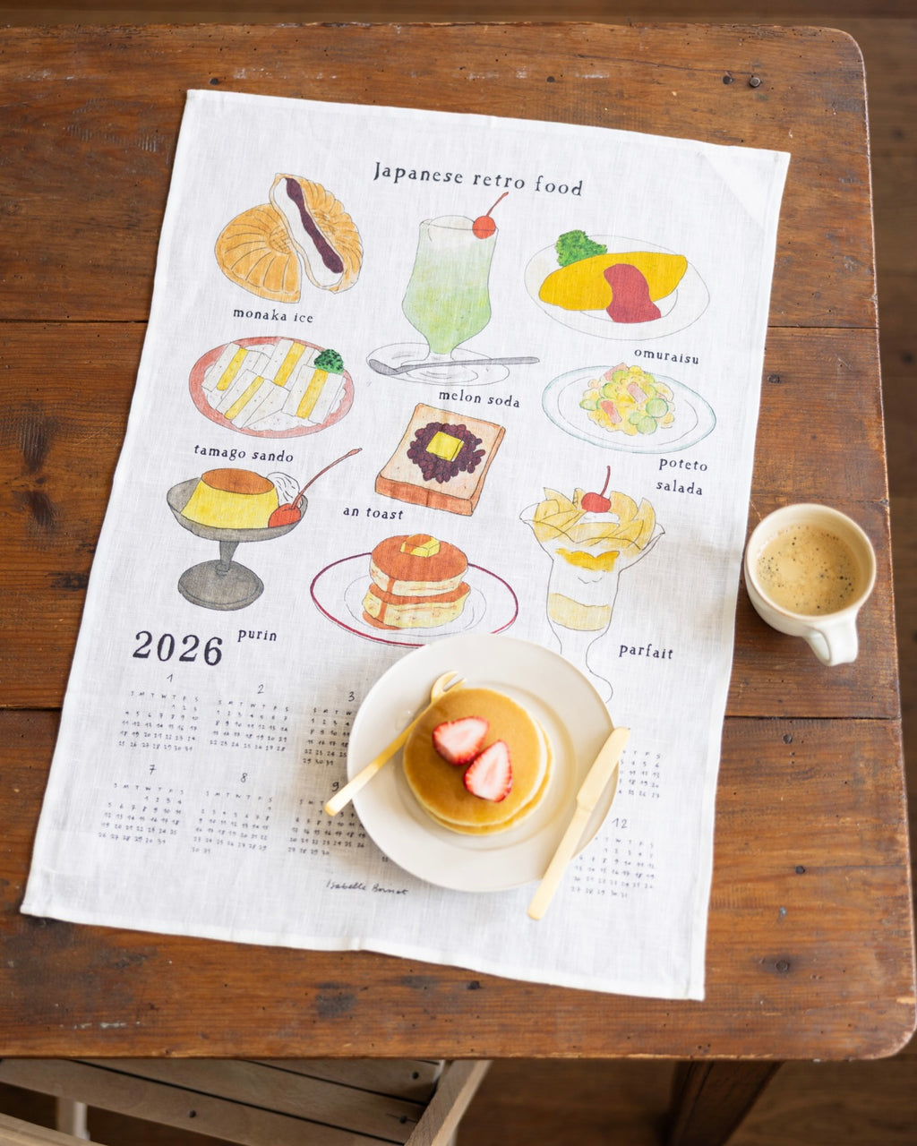 2026 Calendar Cloth: Japanese Retro Food