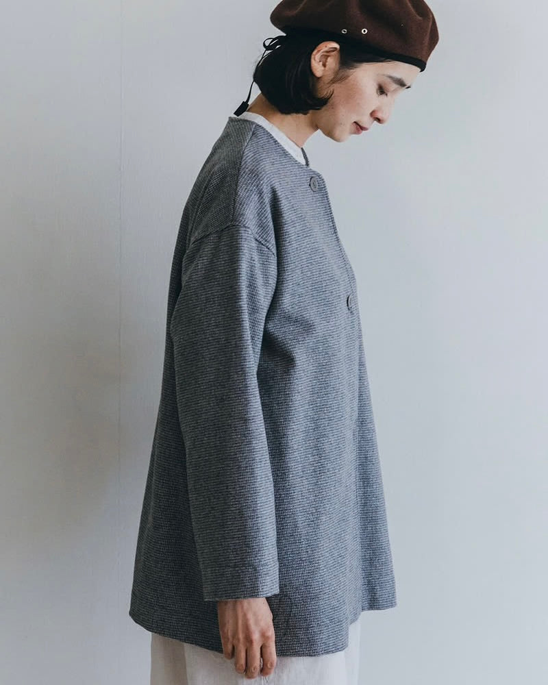 Ivy Coat: Wool Grey Check