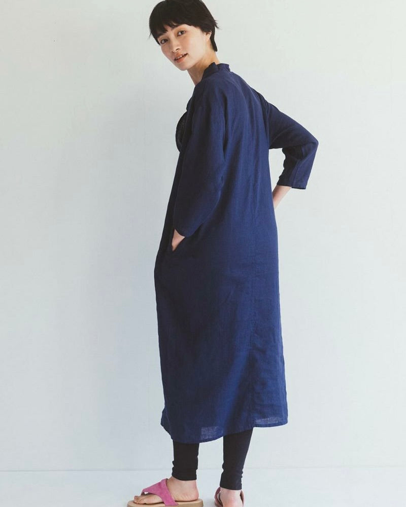 Monica Dress: Blue Indigo