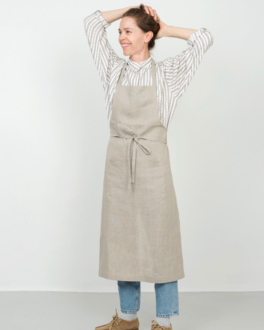 Full Apron: Natural with Stamp