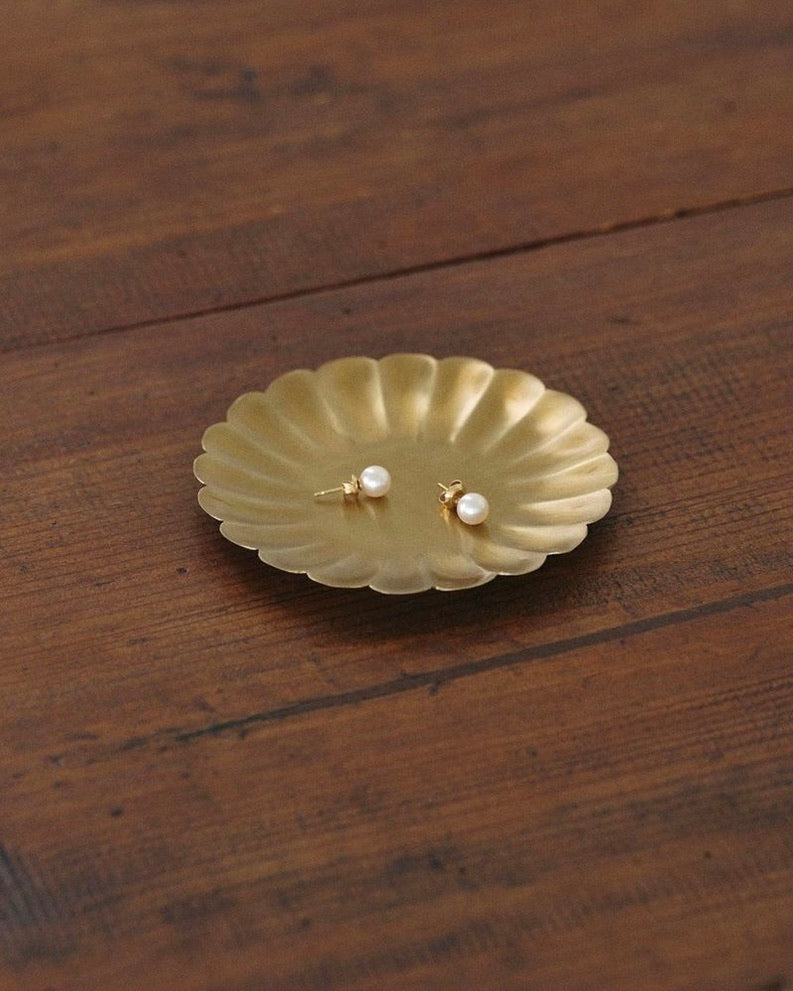 Brass Petal Tray: Small