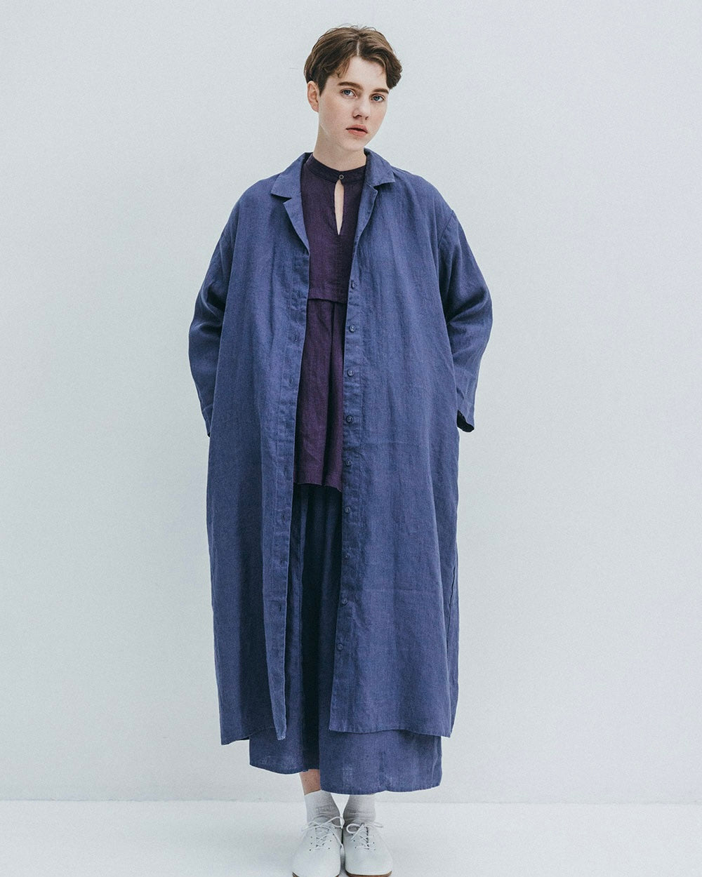 Hazel Coat: Smoke Blue