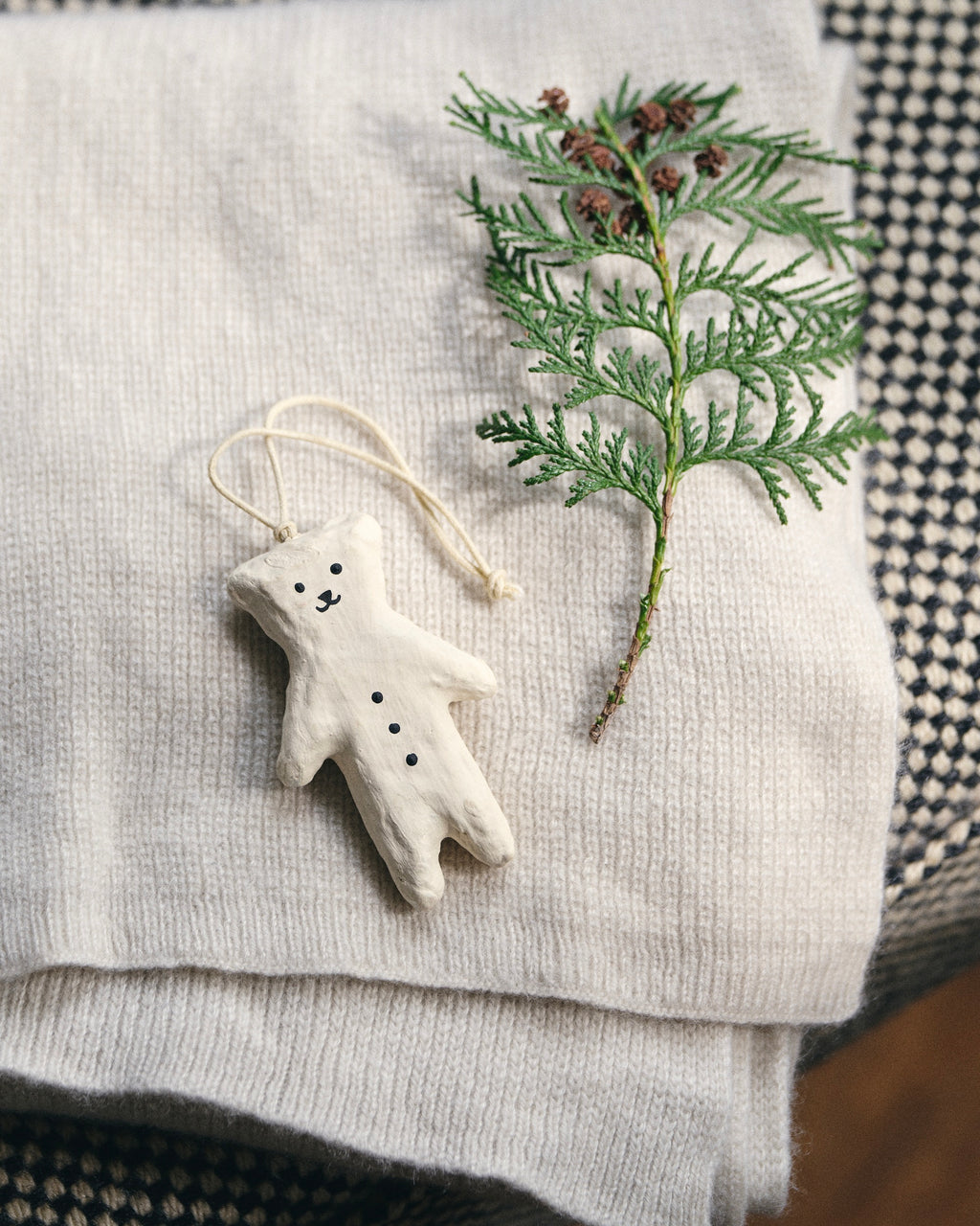 Holiday Ornament: White Bear