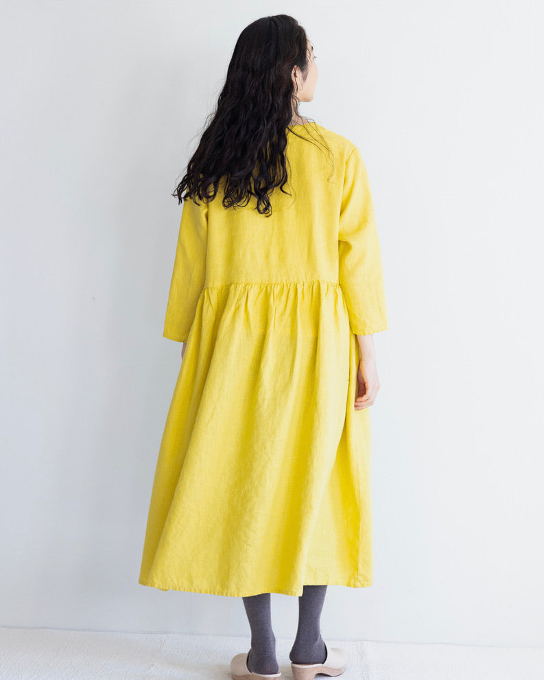 Margaux Dress: Citron