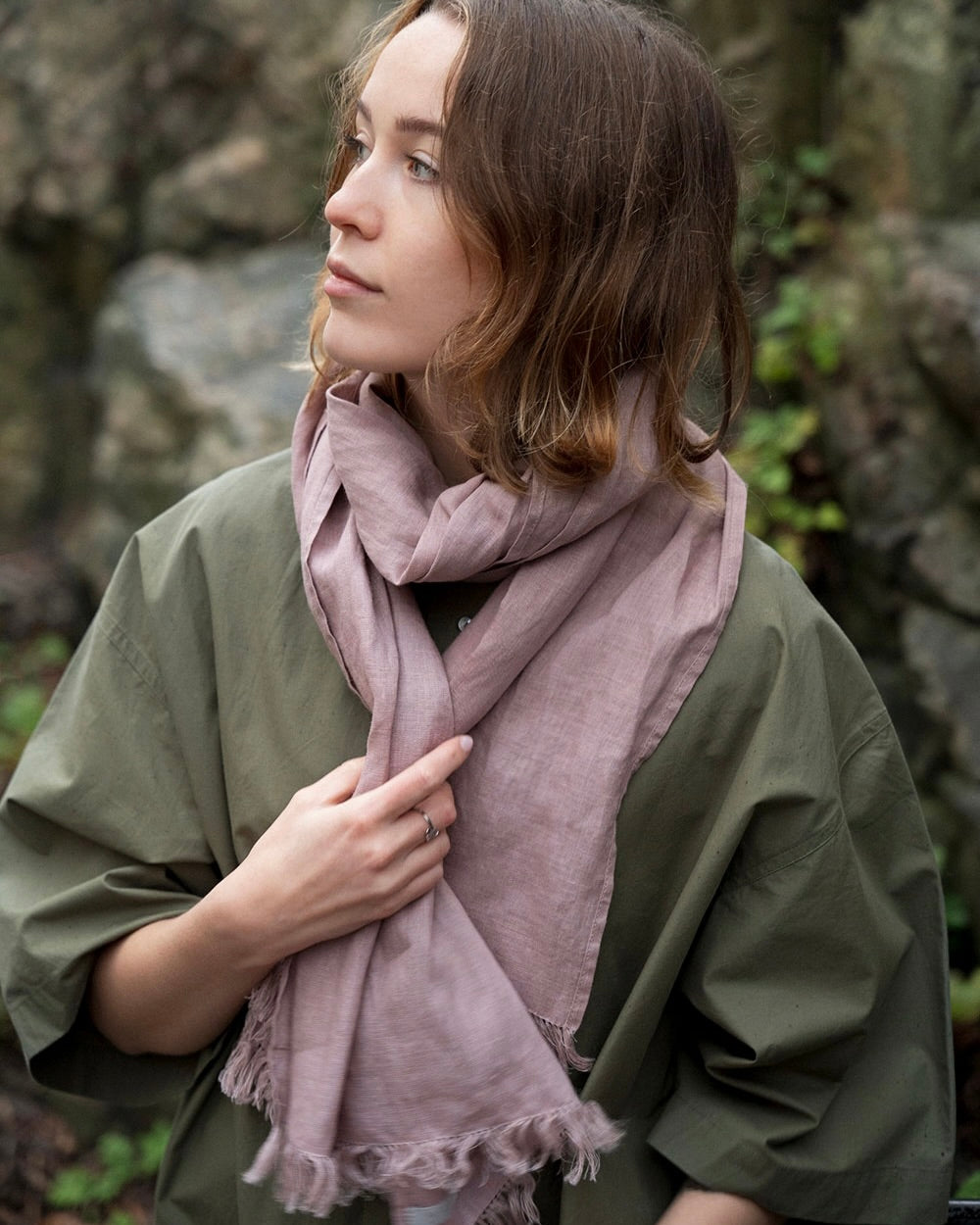 Roserie Scarf: Rose