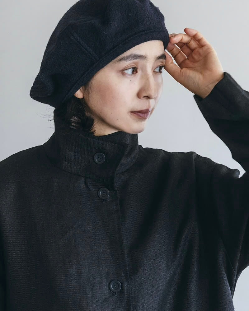 Olwen Coat: Denim Black