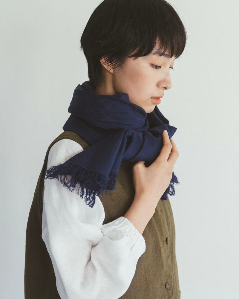 Roserie Scarf: Blue Indigo