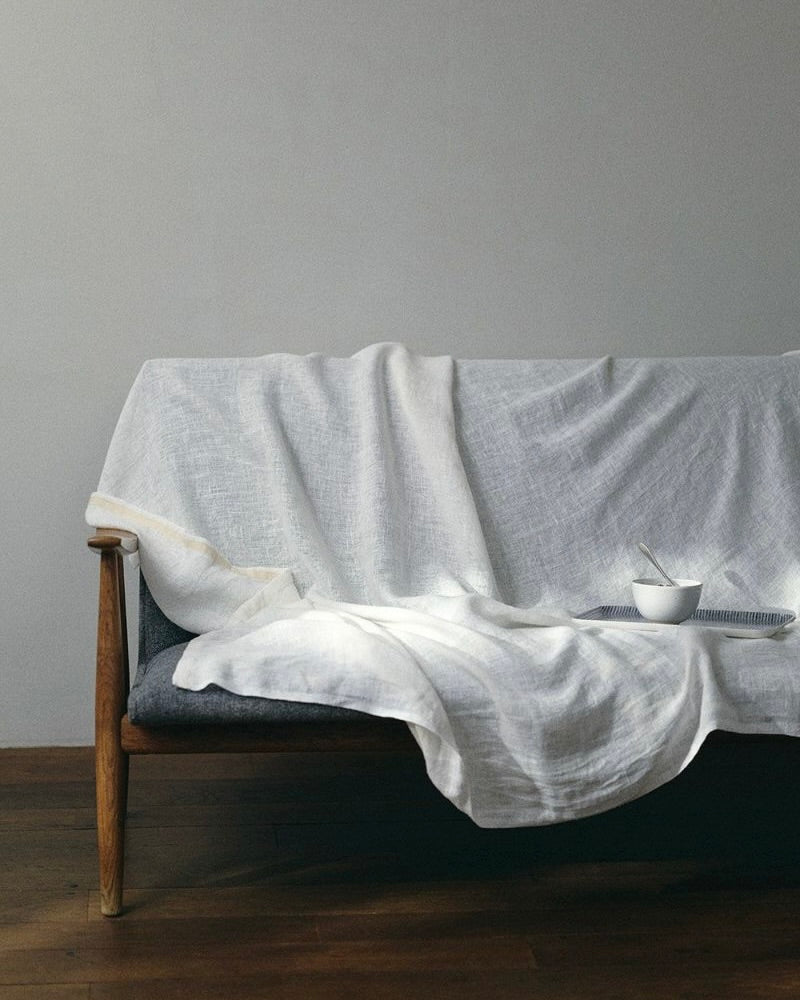 Linen Blanket: Gauze White