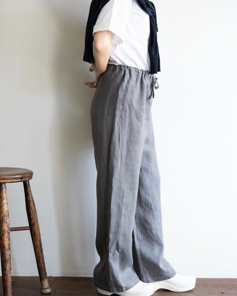 Oise Drawstring Pants: Acier