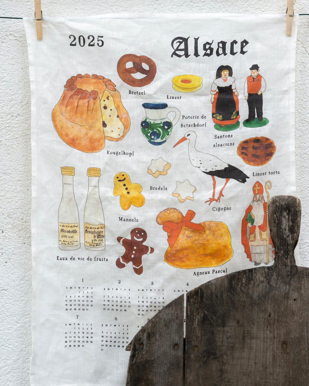 2025 Calendar Cloth: Specialties of Alsace