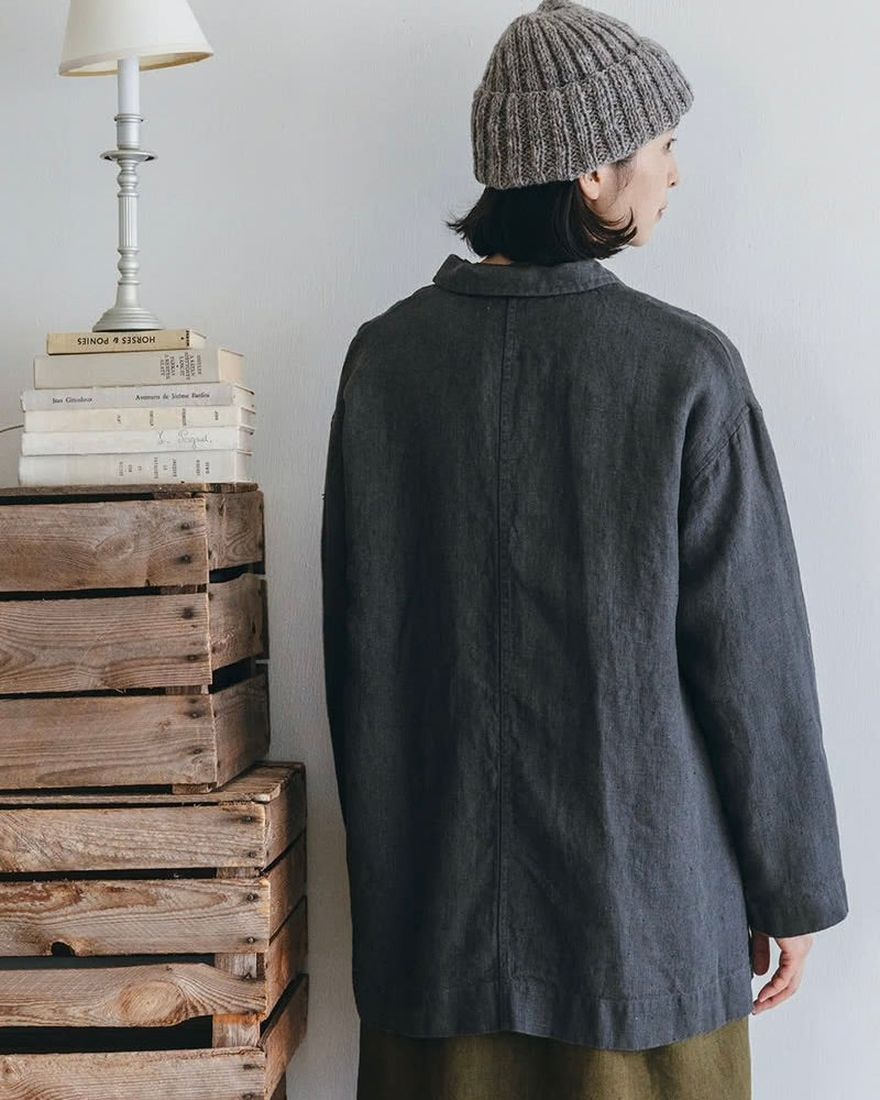 Kelci Jacket: Grey Blue