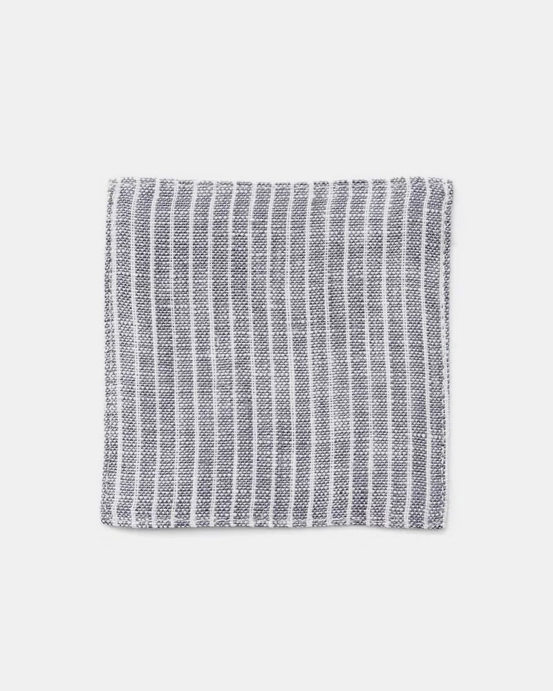 Coasters: Grey Thin White Stripe