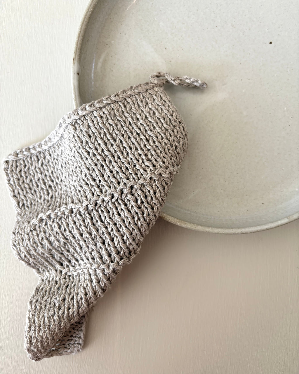 Linen Knit Dish Washing Cloth