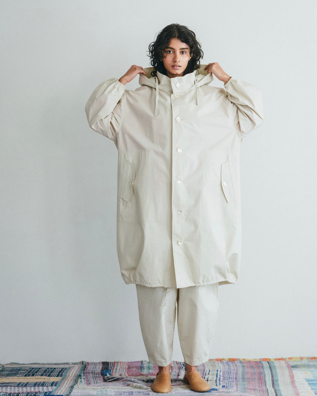 Narain Coat: Oyster