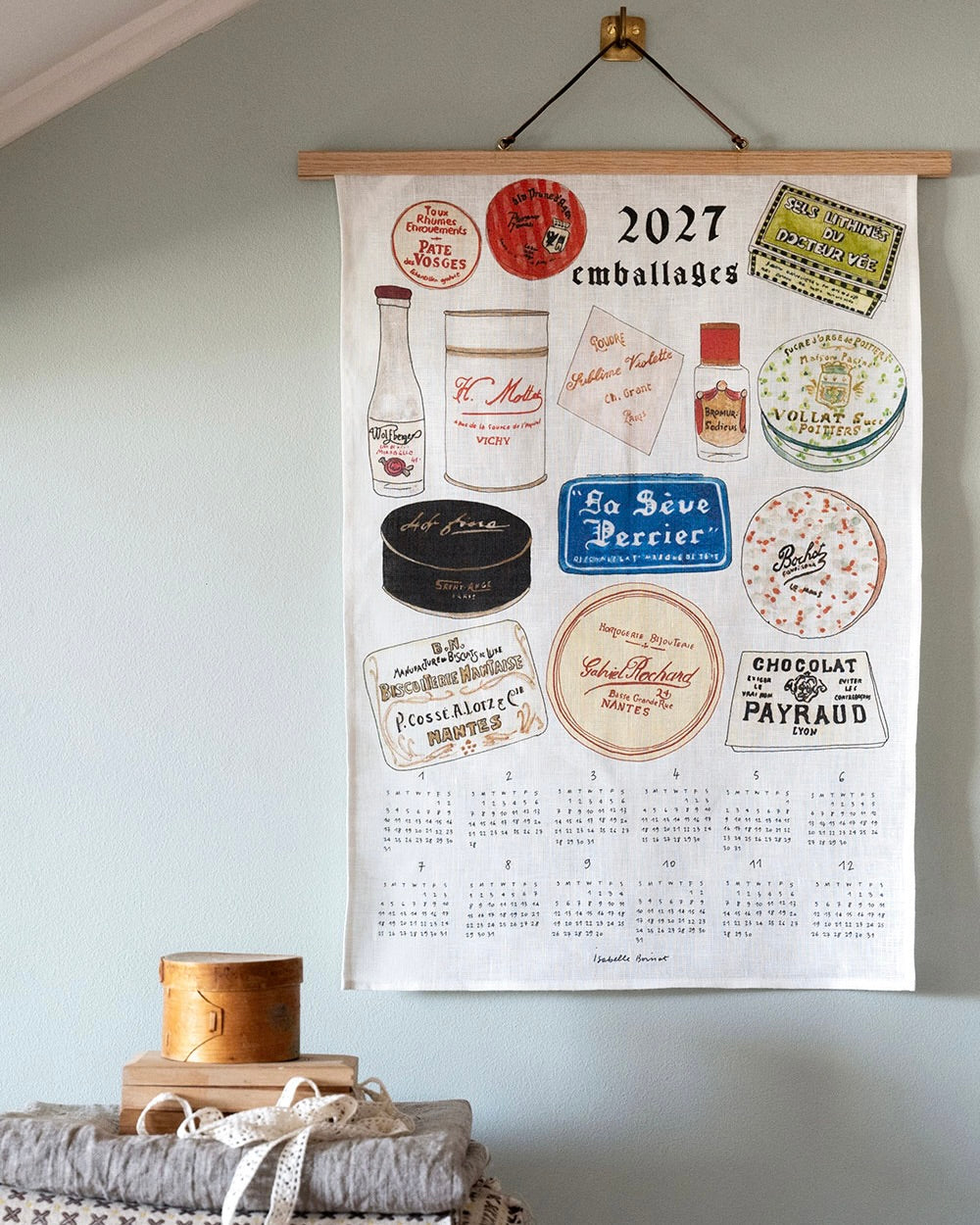 2027 Calendar Cloth: French Emballages