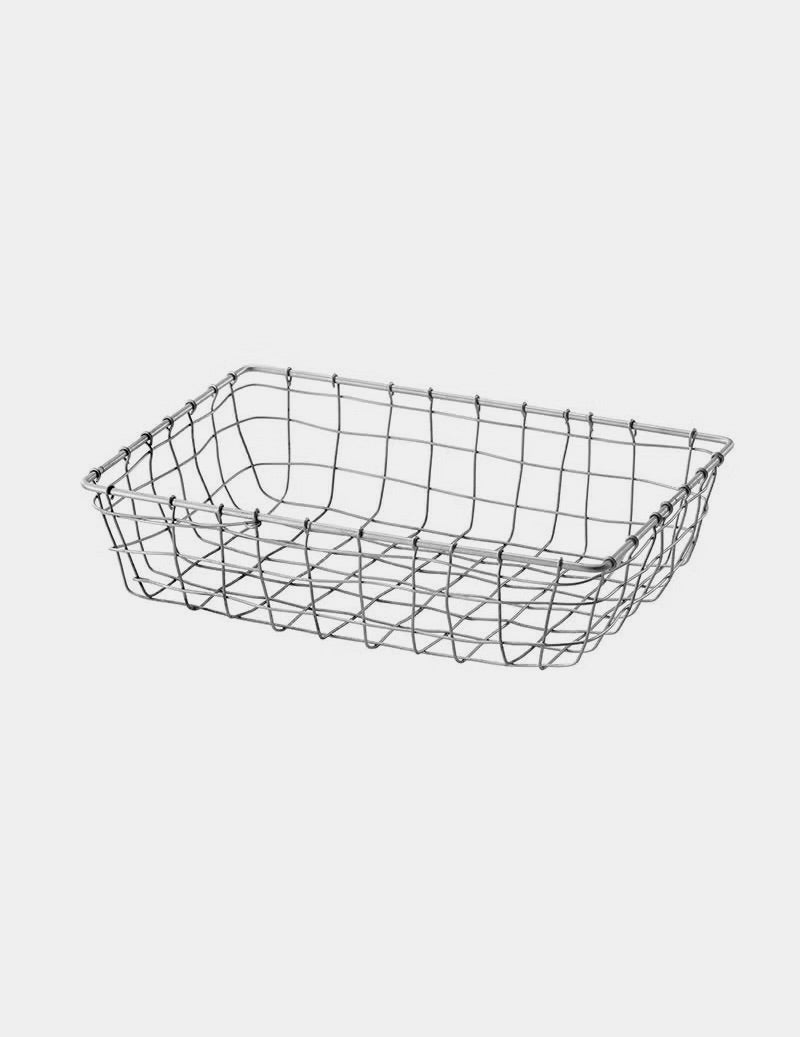 Zinc Plated Wire Basket: Small