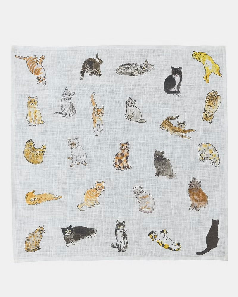 Handkerchief-Isabelle Boinot: Cats