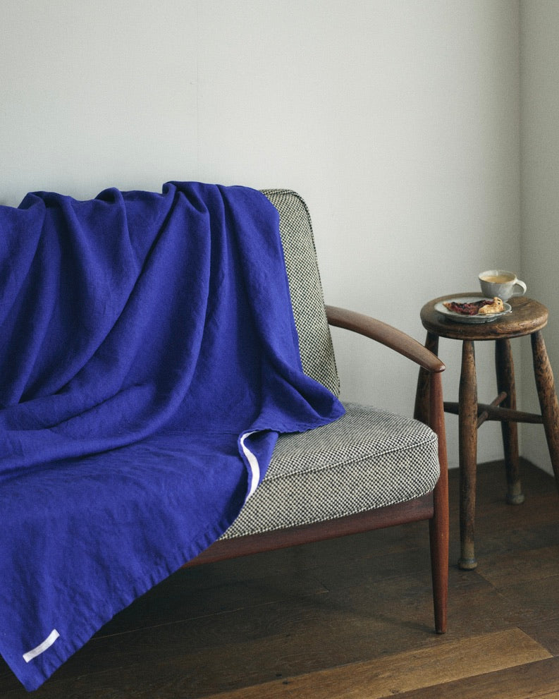 Linen Blanket: Iris