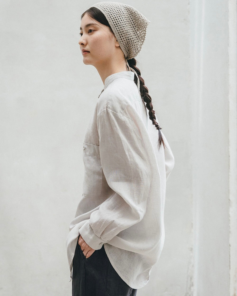Phoebe Shirt: Albatre