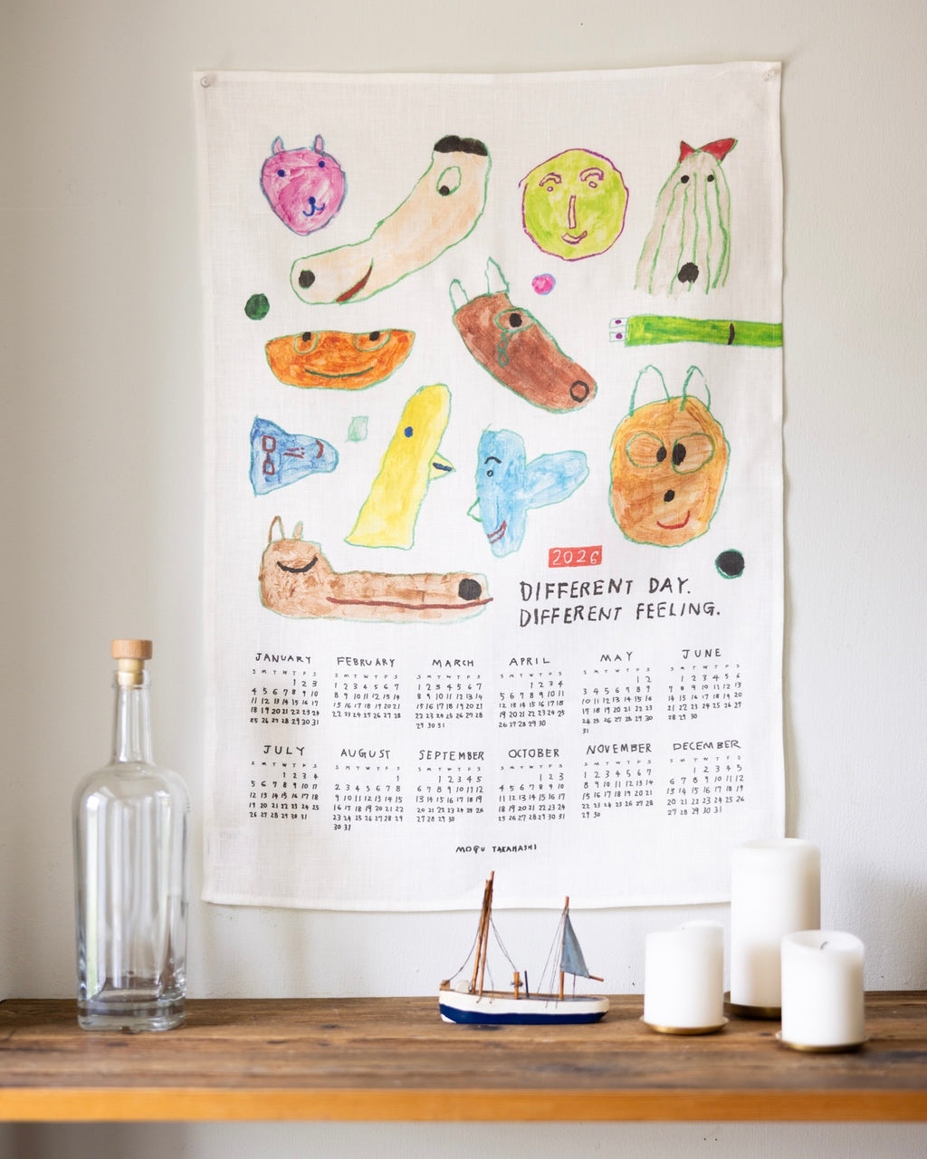 2026 Calendar Cloth: Different Day