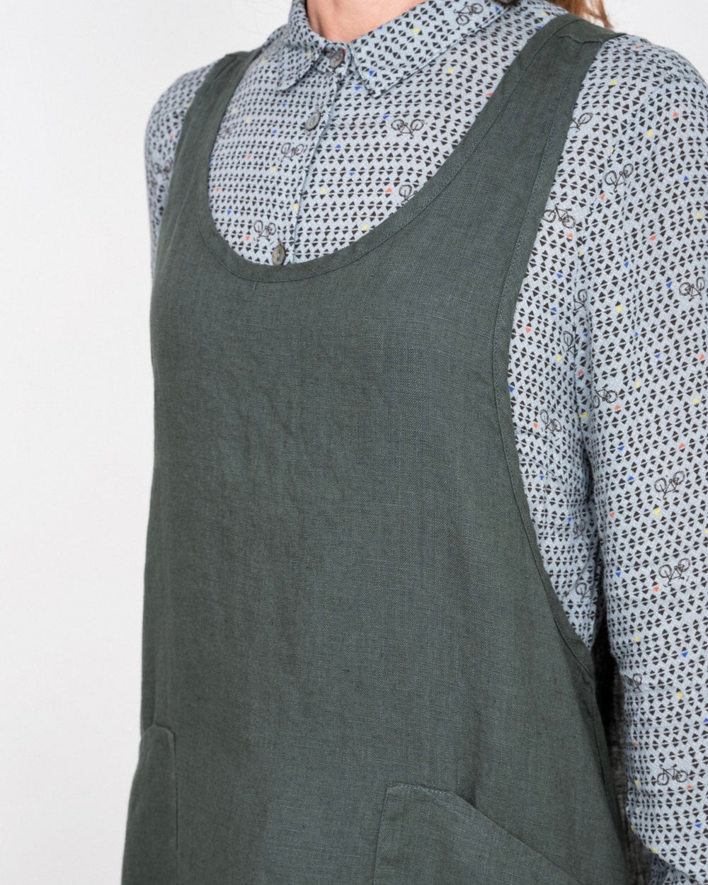 Over Apron: Vert Noir