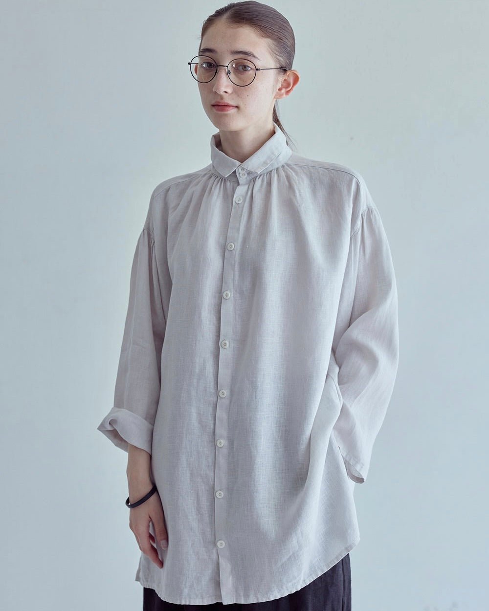 Oliver Long Shirt: Albatre