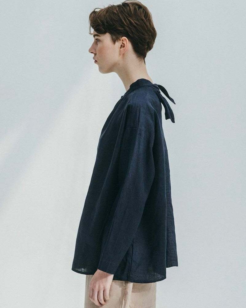 Becca Ribbon Top: Ardoise