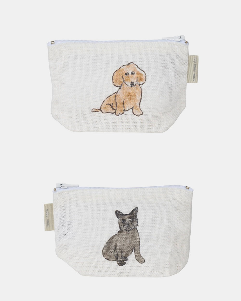 Isabelle Boinot Pouch: Two Dogs