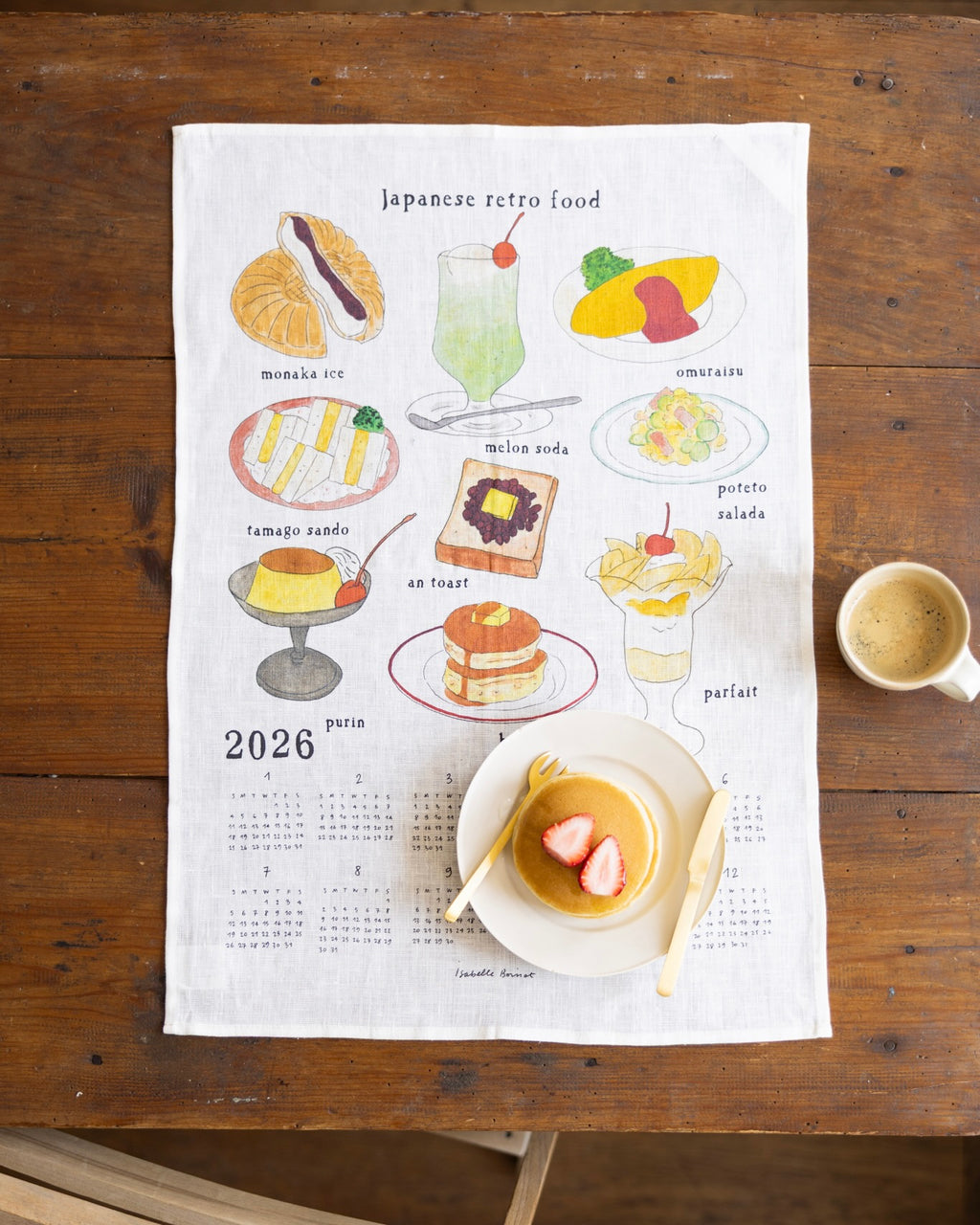 2026 Calendar Cloth: Japanese Retro Food
