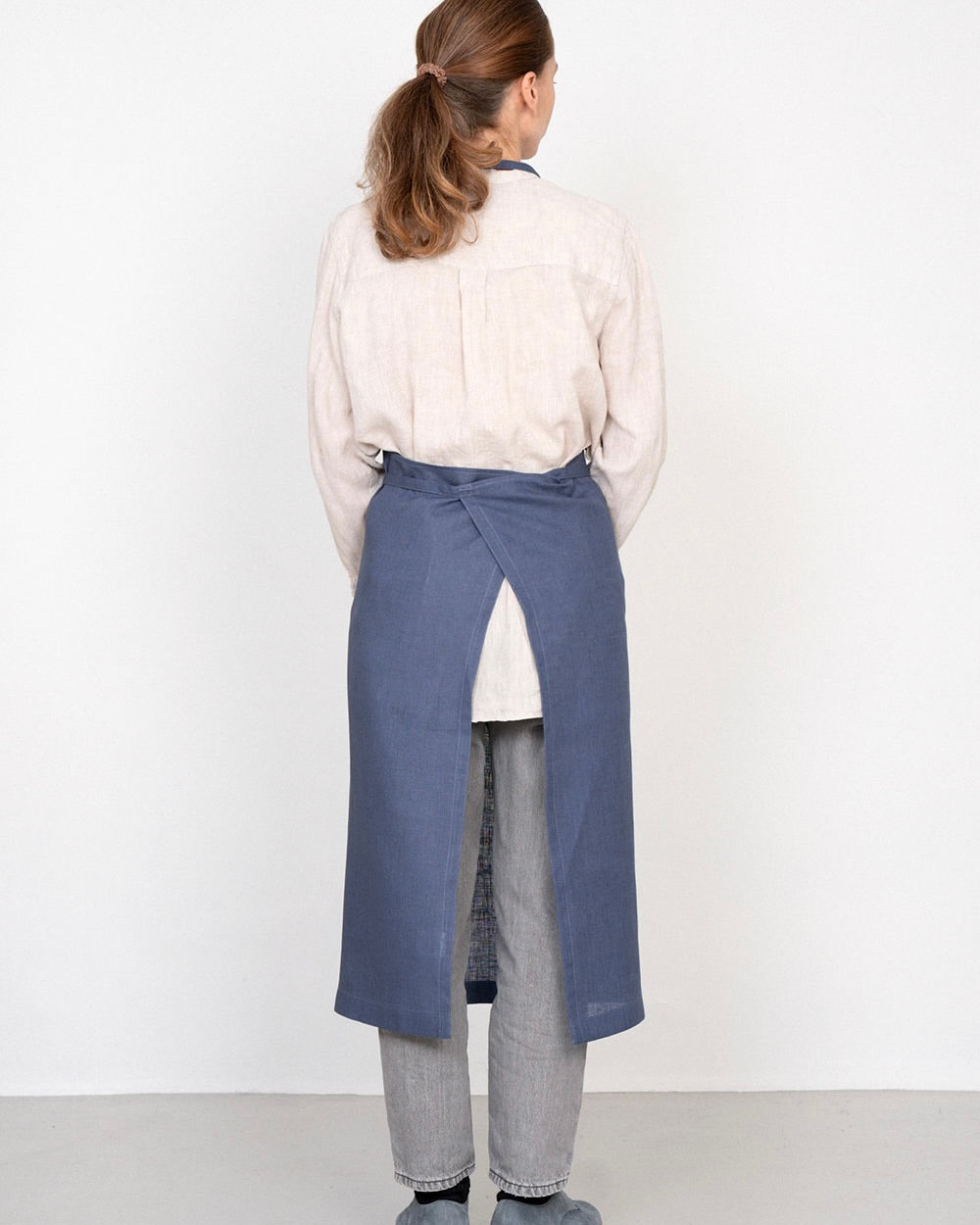 Full Apron: Smoke Blue