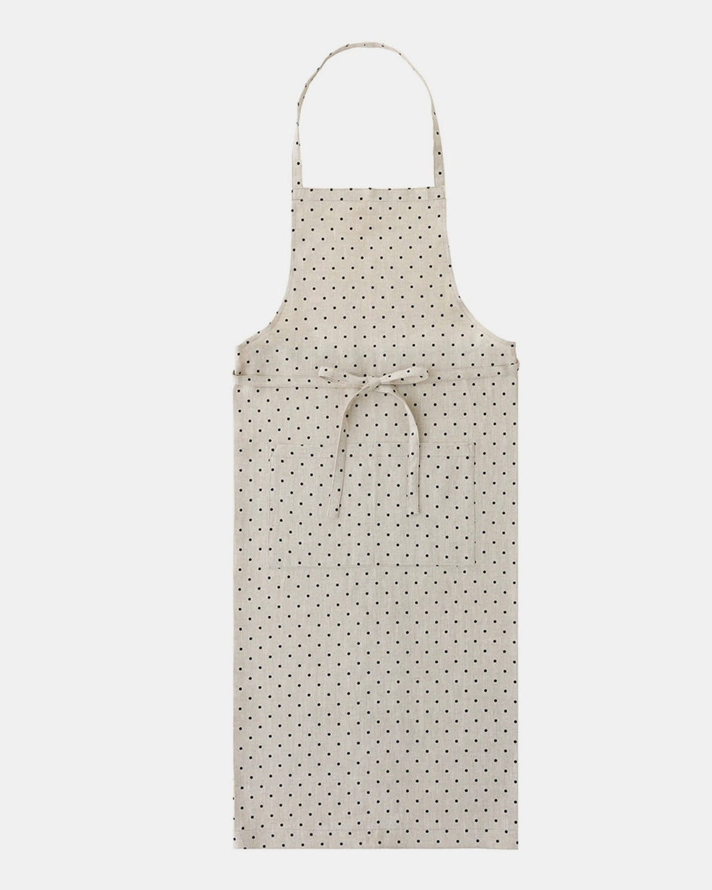 Full Apron: Natural Dot